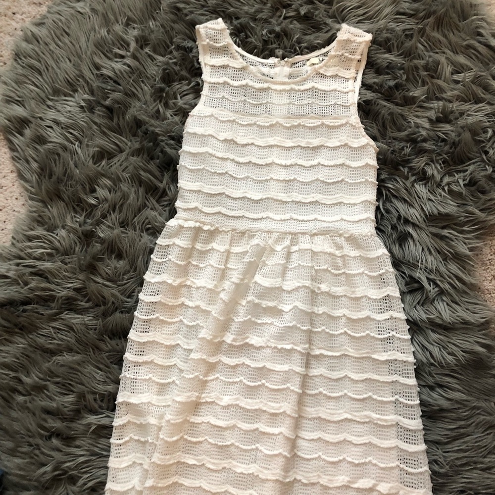 White Mesh Dress